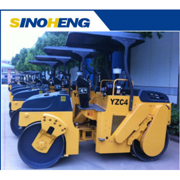 Hot Selling Double Drum Vibratory Road Machine Roller 4 Ton